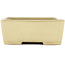 Maceta rectangular para bonsái blanco roto de Yamafusa - 275 x 210 x 80 mm