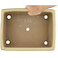 Maceta rectangular para bonsái blanco roto de Yamafusa - 275 x 210 x 80 mm
