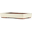 Vaso bonsai rettangolare bianco sporco di Eime Yozan - 310 x 215 x 55 mm