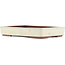 Maceta rectangular para bonsái blanco roto de Eime Yozan - 310 x 215 x 55 mm