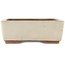 Rectangular off-white bonsai pot by Eime Yozan - 335 x 250 x 90 mm