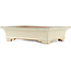 Maceta rectangular para bonsái blanco roto de Reiho - 345 x 240 x 85 mm