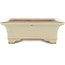 Maceta rectangular para bonsái blanco roto de Reiho - 345 x 240 x 85 mm