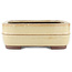 Rectangular off-white bonsai pot by Yamaaki - 320 x 240 x 85 mm