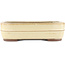 Maceta rectangular para bonsái blanco roto de Yamaaki - 320 x 240 x 85 mm
