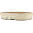 Ovale gebroken witte bonsaipot van Yamafusa - 355 x 252 x 74 mm