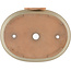 Ovale gebroken witte bonsaipot - 355 x 271 x 49 mm