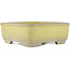 Pot à bonsaï carré jaune par Yamafusa - 247 x 247 x 90 mm