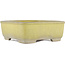 Pot à bonsaï carré jaune par Yamafusa - 247 x 247 x 90 mm
