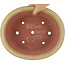 Ovaler cremeweißer Bonsai-Topf von Reiho - 320 x 270 x 104 mm