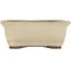 Maceta rectangular para bonsái blanco roto de Yamaaki - 315 x 245 x 125 mm