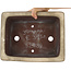 Rectangular off-white bonsai pot by Yamaaki - 315 x 245 x 125 mm