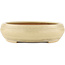 Round off-white bonsai pot by Reiho - 320 x 320 x 80 mm