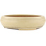 Round off-white bonsai pot by Reiho - 320 x 320 x 80 mm