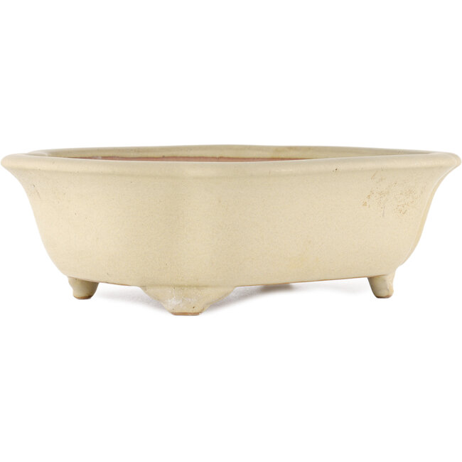 Vaso bonsai Mokko bianco sporco di Reiho - 348 x 288 x 105 mm