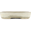 Oval off-white bonsai pot by Yamafusa - 355 x 263 x 75 mm