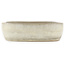 Pot à bonsaï ovale blanc cassé par Yamafusa - 355 x 263 x 75 mm