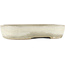 Oval off-white bonsai pot by Yamafusa - 355 x 263 x 75 mm