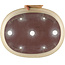 Ovaler cremefarbener Bonsai-Topf von Yamaaki - 373 x 294 x 96 mm