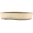 Oval off-white bonsai pot by Yamaaki - 360 x 295 x 76 mm