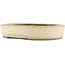 Oval off-white bonsai pot by Yamaaki - 360 x 295 x 76 mm