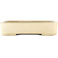 Pot à bonsaï rectangulaire blanc cassé par Yamafusa - 350 x 280 x 74 mm