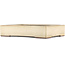 Rectangular off-white bonsai pot by Yamaaki - 373 x 280 x 78 mm