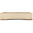 Rectangular off-white bonsai pot by Yamaaki - 373 x 280 x 78 mm