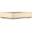 Maceta rectangular para bonsái blanco roto de Yamaaki - 373 x 280 x 78 mm
