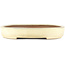 Oval off-white bonsai pot - 410 x 303 x 51 mm