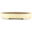 Oval off-white bonsai pot - 410 x 303 x 51 mm