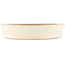 Round off-white bonsai pot by Shoko - 340 x 340 x 75 mm
