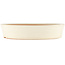 Round off-white bonsai pot by Shoko - 340 x 340 x 75 mm