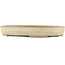 Oval off-white bonsai pot by Yamafusa - 403 x 306 x 57 mm