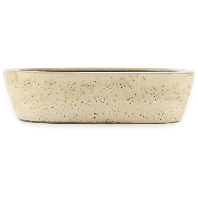 Rechthoekige gebroken witte bonsaipot van Shuhou - 417 x 321 x 82 mm