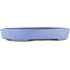 Oval blue bonsai pot by Yamafusa - 320 x 229 x 47 mm