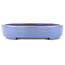 Oval blue bonsai pot by Yamafusa - 302 x 232 x 42 mm