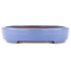 Ovaler blauer Bonsai-Topf von Yamafusa - 302 x 232 x 42 mm
