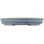 Oval blue bonsai pot by Yamafusa - 343 x 273 x 54 mm