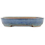 Ovaler blauer Bonsai-Topf von Yamafusa - 343 x 273 x 54 mm