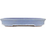 Oval blue bonsai pot by Yamafusa - 346 x 275 x 54 mm