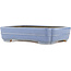 Rectangular blue bonsai pot by Hattori - 325 x 235 x 72 mm