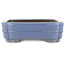 Rectangular blue bonsai pot by Hattori - 325 x 235 x 72 mm