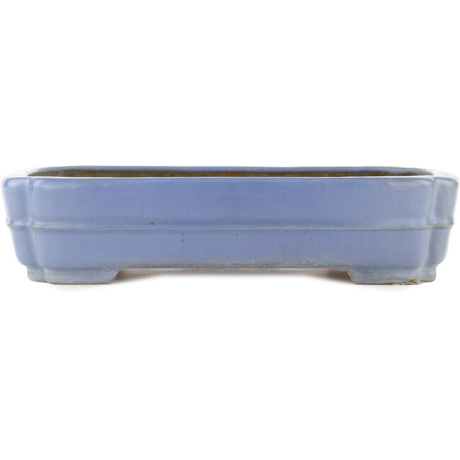 Maceta rectangular para bonsái azul de Hattori - 325 x 235 x 72 mm