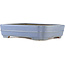 Rechteckiger blauer Bonsai-Topf von Hattori - 325 x 235 x 72 mm