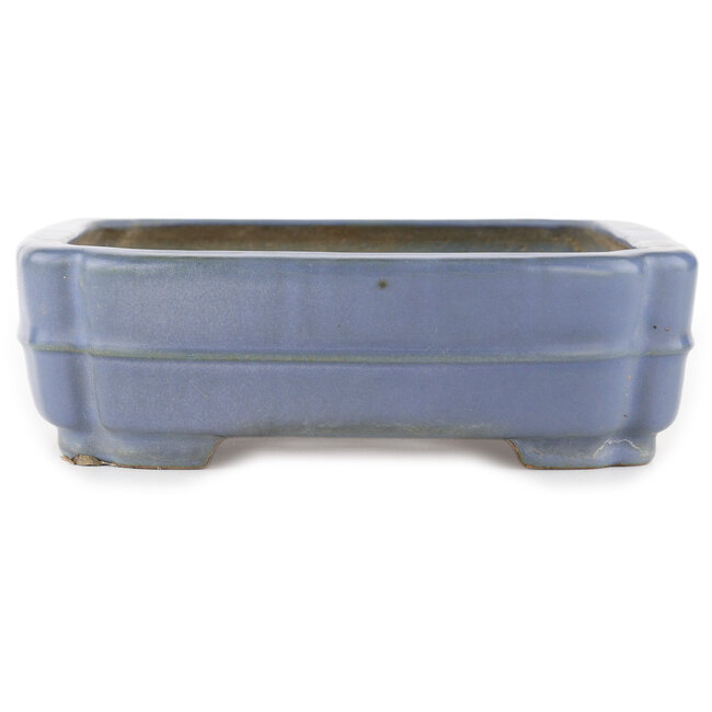 Vaso bonsai rettangolare blu di Hattori - 325 x 235 x 72 mm