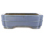 Pot à bonsaï rectangulaire bleu par Hattori - 325 x 235 x 72 mm