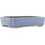 Rectangular blue bonsai pot by Hattori - 325 x 235 x 72 mm