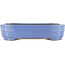 Rectangular blue bonsai pot by Hattori - 405 x 300 x 93 mm