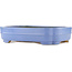 Rectangular blue bonsai pot by Hattori - 405 x 300 x 93 mm